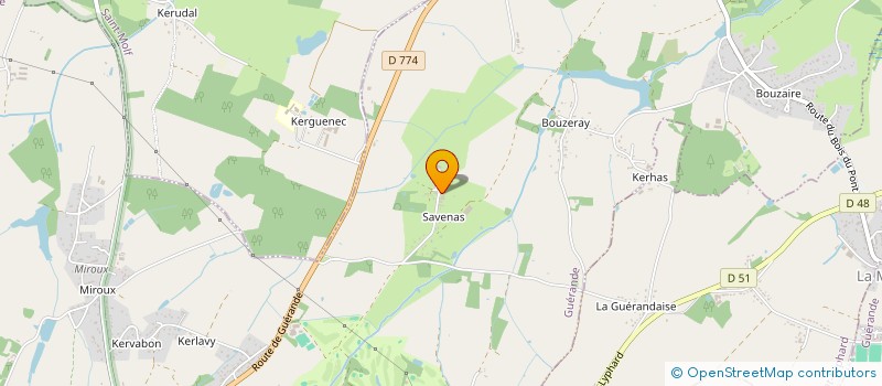 localisation de l'entreprise CHRIMAGICLE  GUERANDE