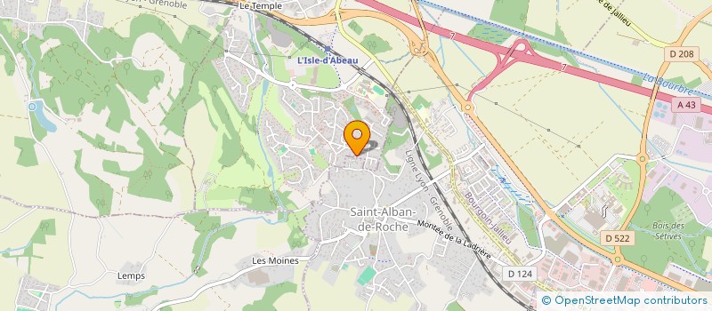 localisation de l'entreprise CHRIMAT à L'ISLE-D'ABEAU