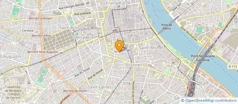 localisation de l'entreprise CHRIPHIMMO  BORDEAUX