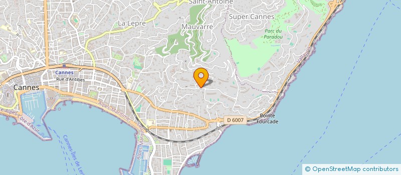localisation de l'entreprise CHRIS à CANNES