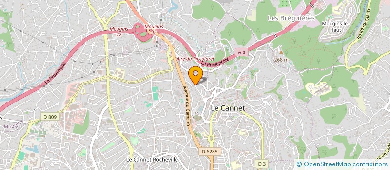 localisation de l'entreprise CHRIS à LE CANNET