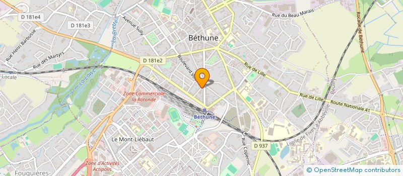 localisation de l'entreprise CHRIS à BETHUNE