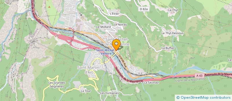 localisation de l'entreprise CHRIS  SAINT-MICHEL-DE-MAURIENNE