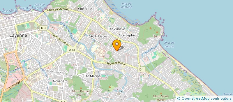 localisation de l'entreprise CHRIS  CAYENNE