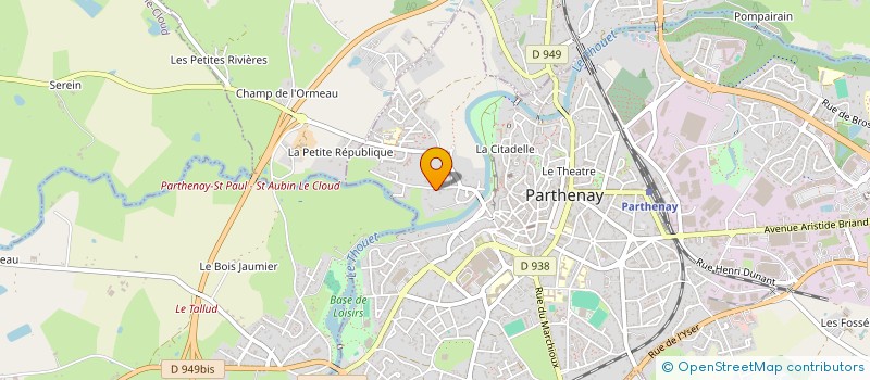 localisation de l'entreprise CHRIS AGRI SERVICE  PARTHENAY