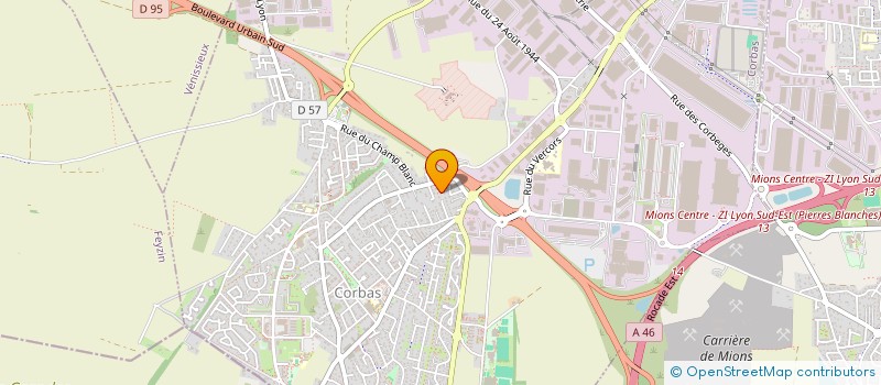 localisation de l'entreprise CHRIS AUTO 69 à CORBAS