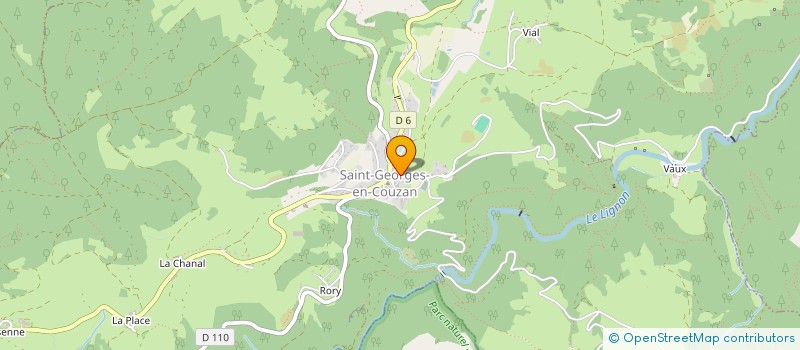 localisation de l'entreprise CHRIS AUTO LIFTING ET CONVOYAGE  SAINT-GEORGES-EN-COUZAN