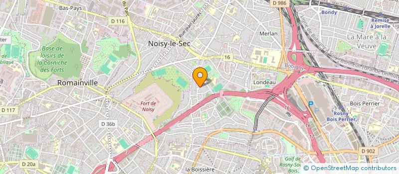 localisation de l'entreprise CHRIS CHAUFFAGE à NOISY-LE-SEC