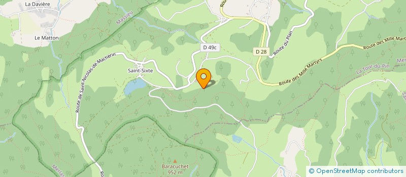 localisation de l'entreprise CHRIS-CHAUSS  SAINT-GEOIRE-EN-VALDAINE