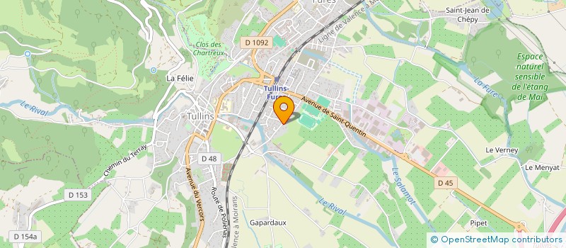 localisation de l'entreprise CHRIS CIN  TULLINS