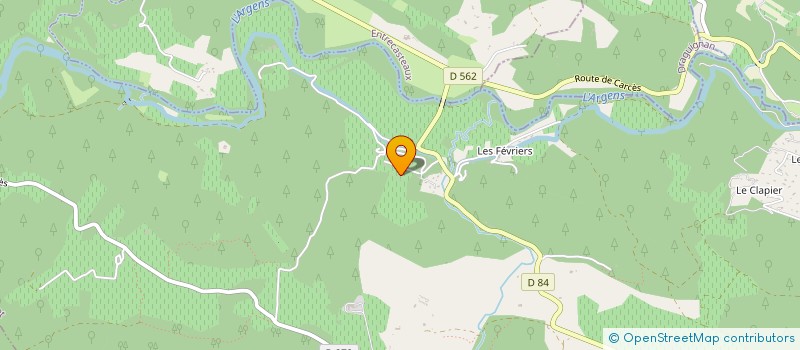 localisation de l'entreprise CHRIS COMPAGNIE  LE THORONET