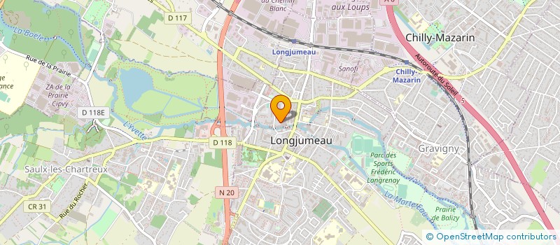 localisation de l'entreprise CHRIS-CONCEPT à LONGJUMEAU