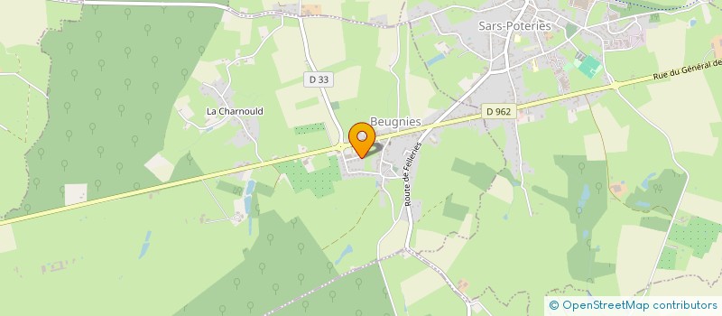 localisation de l'entreprise CHRIS DELICES  BEUGNIES