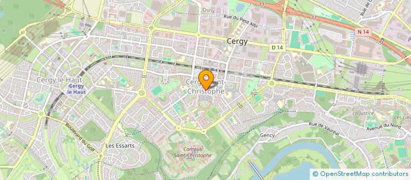 localisation de l'entreprise CHRIS DIFFUSION  CERGY