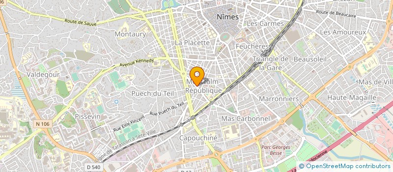 localisation de l'entreprise CHRIS'ELEC  NIMES