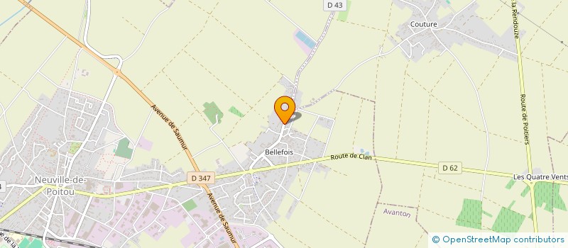 localisation de l'entreprise CHRIS'ELEC 86 à NEUVILLE-DE-POITOU