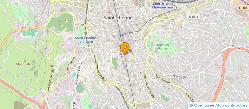 localisation de l'entreprise CHRIS ET FRED à SAINT-ETIENNE