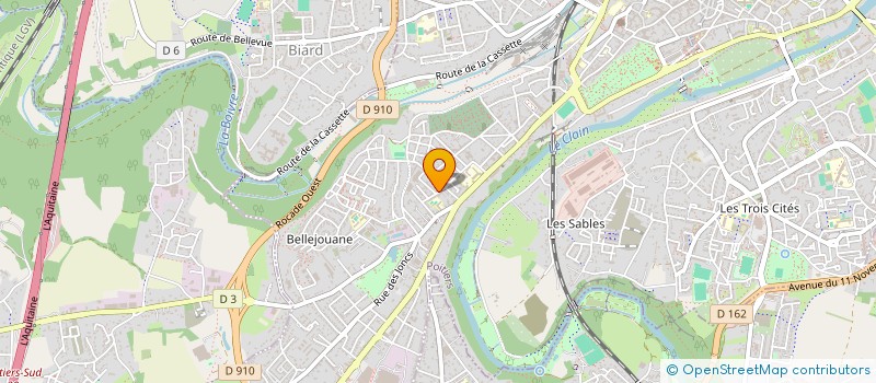 localisation de l'entreprise CHRIS ET VAL  POITIERS