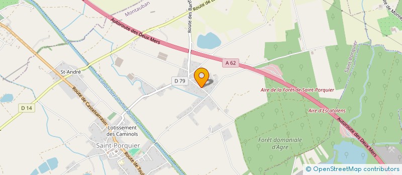 localisation de l'entreprise CHRIS FLEURS HORTICULTURE  SAINT-PORQUIER