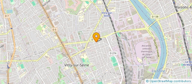 localisation de l'entreprise CHRIS-HAY  VITRY-SUR-SEINE