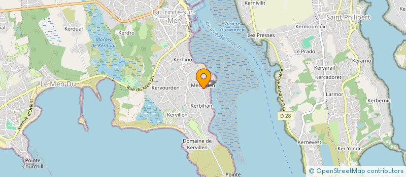 localisation de l'entreprise CHRIS HER CHANT  LA TRINITE-SUR-MER