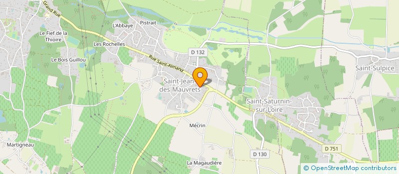 localisation de l'entreprise CHRIS.INVEST  LES GARENNES SUR LOIRE