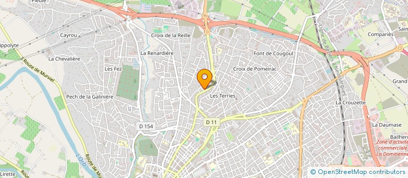 localisation de l'entreprise CHRIS INVEST  BEZIERS