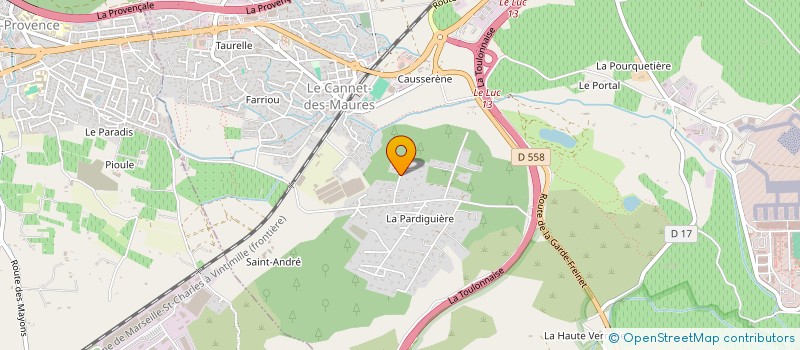 localisation de l'entreprise CHRIS'INVEST  LE CANNET-DES-MAURES