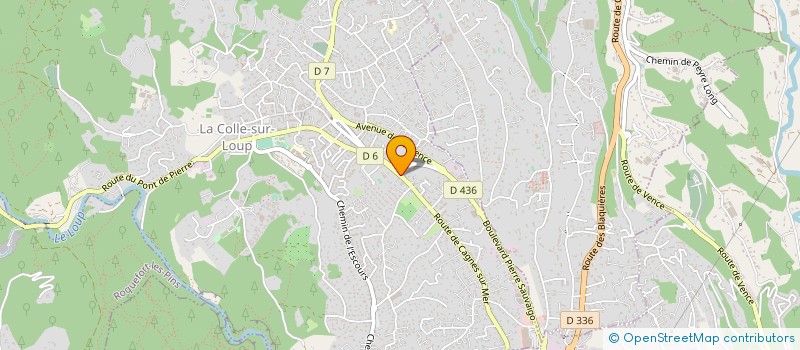 localisation de l'entreprise CHRIS INVESTISSEMENT  LA COLLE-SUR-LOUP