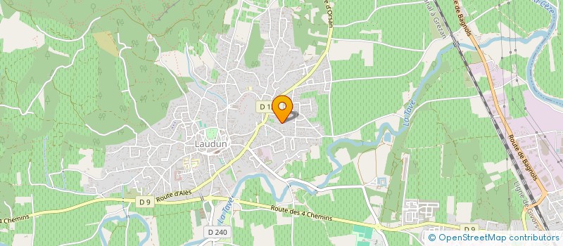 localisation de l'entreprise CHRIS&JO  LAUDUN-L'ARDOISE