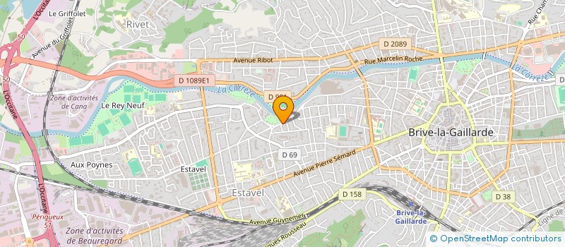 localisation de l'entreprise CHRIS LAVERIE  BRIVE-LA-GAILLARDE