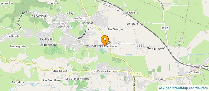 localisation de l'entreprise CHRIS'LINE  AMBIERLE