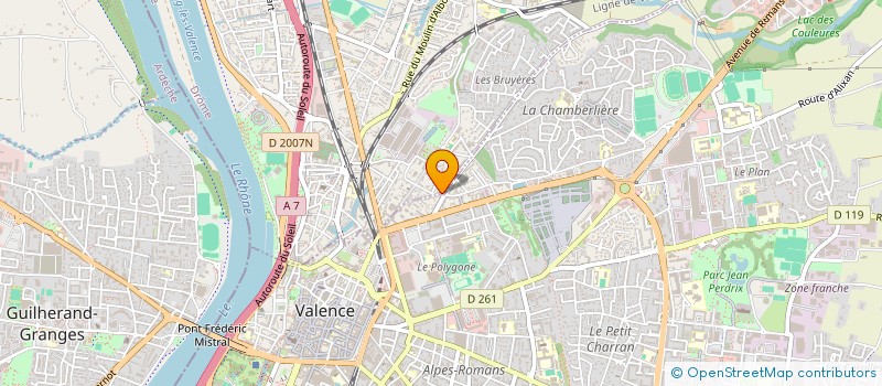 localisation de l'entreprise CHRIS LOMBARD  BOURG LES VALENCE