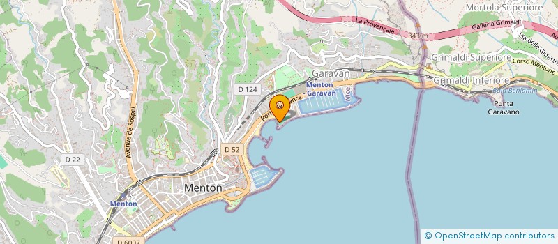 localisation de l'entreprise CHRIS NAUTIQUE à MENTON