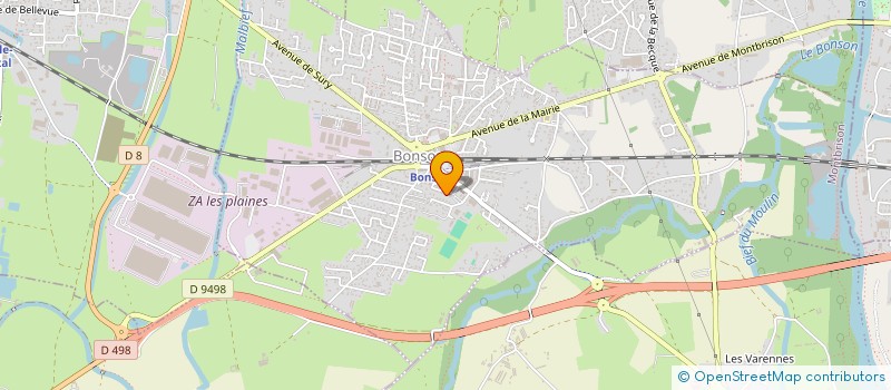 localisation de l'entreprise CHRIS NETSERVICES  BONSON