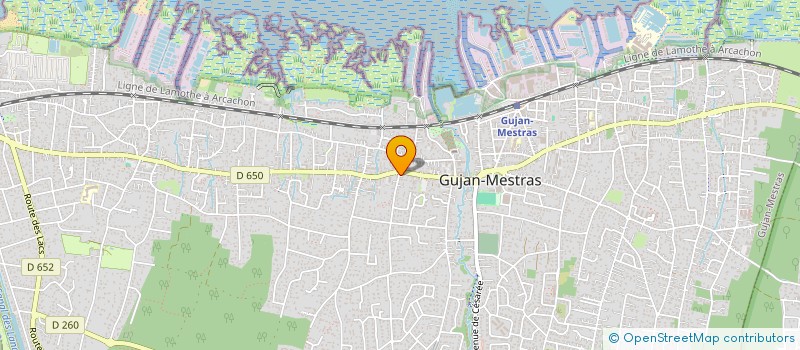 localisation de l'entreprise CHRIS PAS  GUJAN-MESTRAS