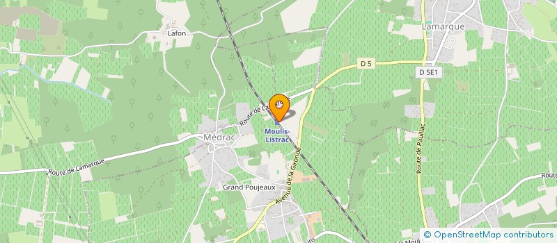 localisation de l'entreprise CHRIS PEINTURE  MOULIS-EN-MEDOC