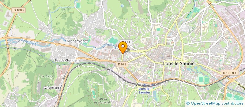 localisation de l'entreprise CHRIS RENCONTRES ET LOISIRS à LONS-LE-SAUNIER