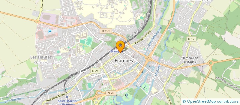 localisation de l'entreprise CHRIS'STYLE  ETAMPES