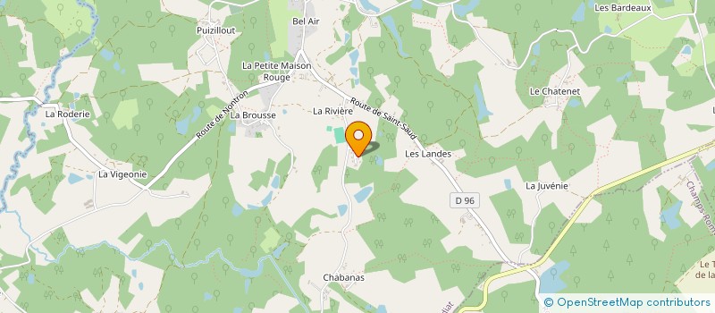 localisation de l'entreprise CHRIS-TAXI 24  ABJAT-SUR-BANDIAT