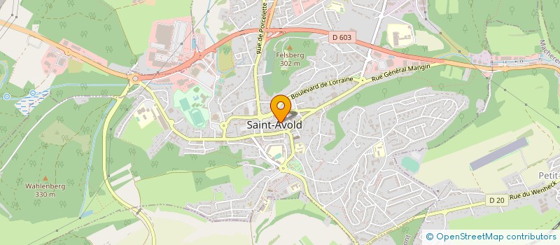 localisation de l'entreprise CHRIS'TRAVEL  SAINT-AVOLD