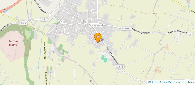 localisation de l'entreprise CHRISA  MALISSARD