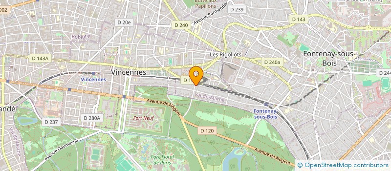 localisation de l'entreprise CHRISA BEAUSEJOUR à FONTENAY-SOUS-BOIS