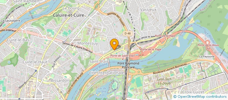 localisation de l'entreprise CHRISAD  CALUIRE-ET-CUIRE