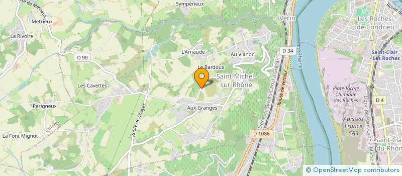localisation de l'entreprise CHRISADE  SAINT-MICHEL-SUR-RHONE