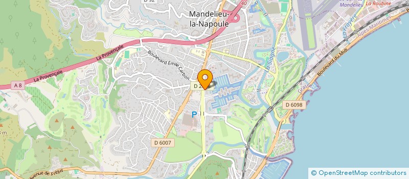 localisation de l'entreprise CHRISALE à MANDELIEU-LA-NAPOULE