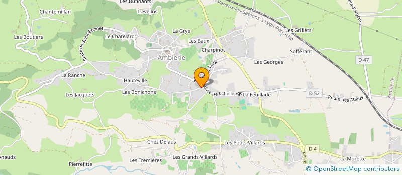 localisation de l'entreprise CHRISALI  AMBIERLE