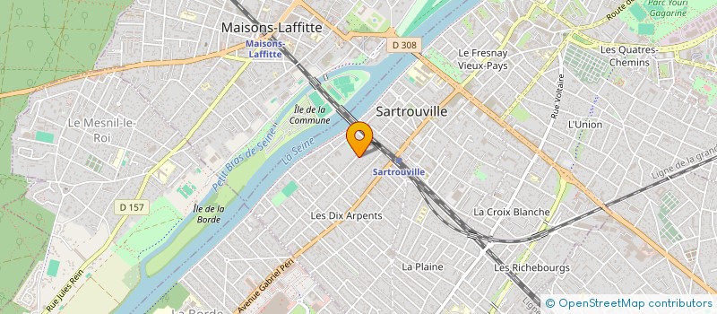 localisation de l'entreprise CHRISALIA  SARTROUVILLE