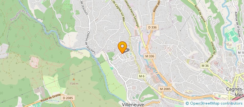 localisation de l'entreprise CHRISALINE  VILLENEUVE-LOUBET