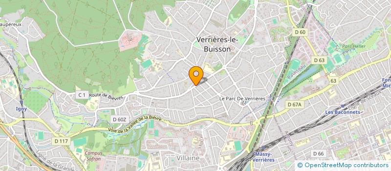 localisation de l'entreprise CHRISALINE II à VERRIERES LE BUISSON